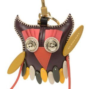 Burberry Leather Owl key ring and bag charm